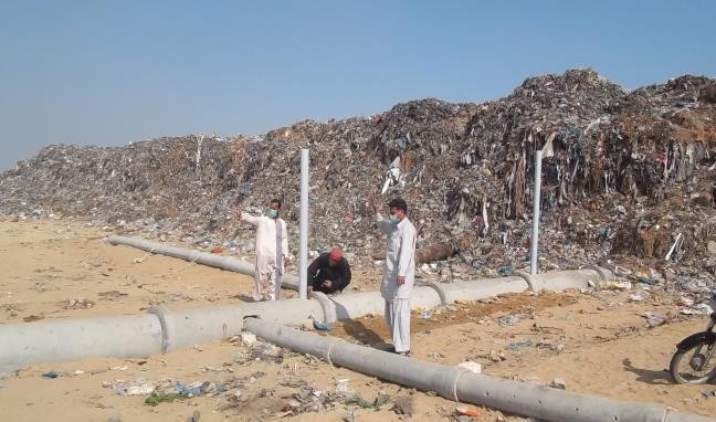 EWMS field operations at a waste management site